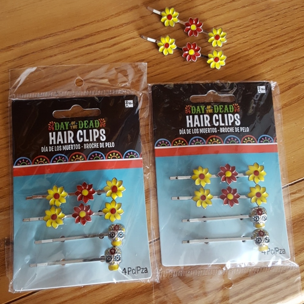 Day of the Dead hairclips